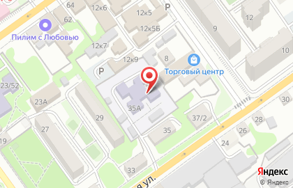 Детский сад Василек №4 на Октябрьской улице на карте