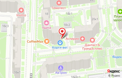 Ветеринарная клиника Корги-Вет на улице Маршала Савицкого на карте