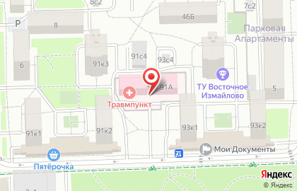  Ортопедический салон ОРТЕКА Измайлово на карте