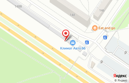 Автостоянка на ул. Громова, 148а на карте