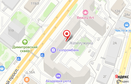 Салон мебели Максим в Железнодорожном районе на карте