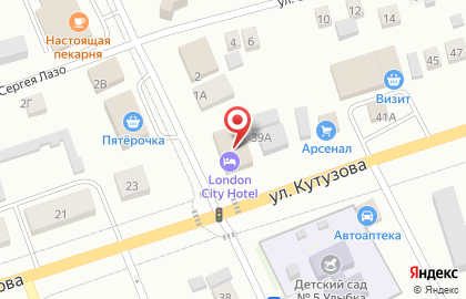 Гостиница Лондон Сити на карте
