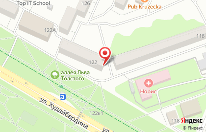 Парикмахерская У Платоши на улице Худайбердина на карте