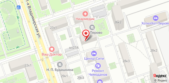 Медицинский центр НИАРМЕДИК Перово на карте