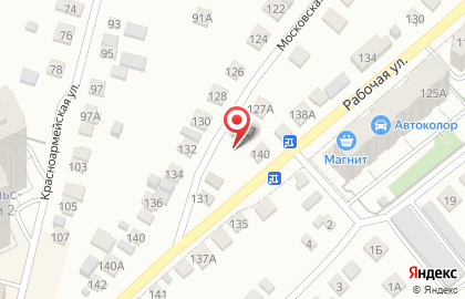 Шиномонтажная мастерская на Московской, 129 на карте