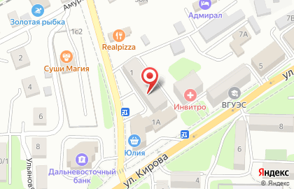 Центр недвижимости Магнат во Владивостоке на карте