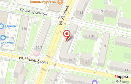 Служба курьерской доставки СберЛогистика на улице Ленина на карте