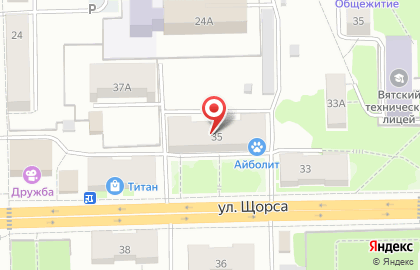 Оптсервис на улице Щорса на карте