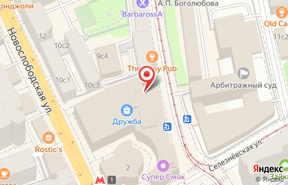 Магазин детской одежды Acoola на Новослободской улице на карте