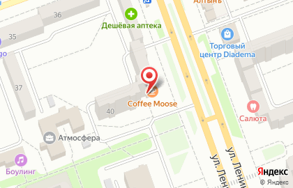 Кофейня Coffee Moose в Советском микрорайоне на карте