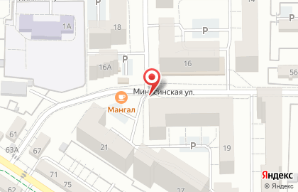 Кафе быстрого питания Мангал на Минусинской улице на карте