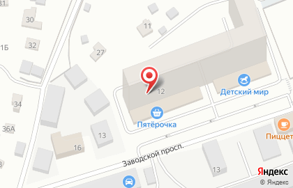 Кондитерская Династия на Заводском проспекте на карте