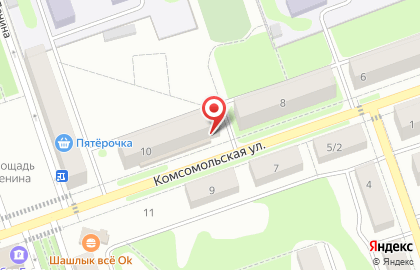 Супермаркет Магнит на Комсомольской на карте