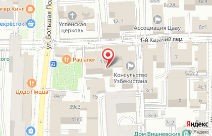 Ресторан при посольстве Узбекистана на карте