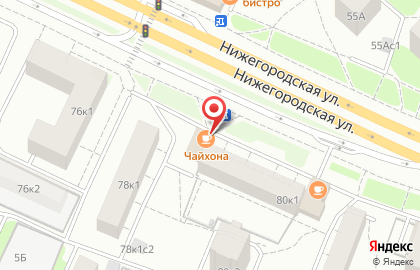 Магазин фастфудной продукции Донер №1 на Нижегородской улице на карте