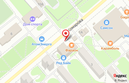 Киоск по продаже кондитерских изделий Сладкоежка на улице Комарова на карте