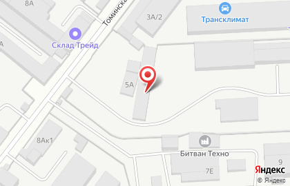 Производственная компания Эксклюзив на Томинской улице на карте