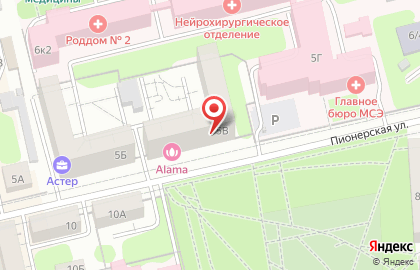 Кукла на Пионерской улице на карте