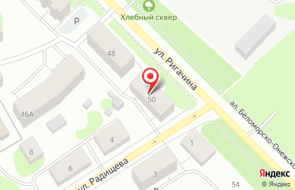 ГЛЕМ на улице Ригачина на карте