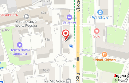 Магазин одежды для единоборств Octagon на Люсиновской улице на карте