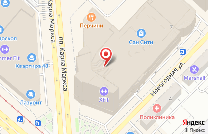 Магазин косметики Yves Rocher на площади Карла Маркса на карте