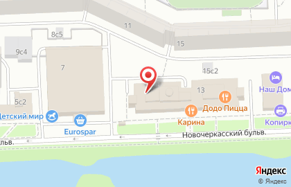Центр автострахования на Новочеркасском бульваре на карте