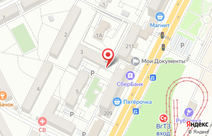 Компания по аренде помещений в Тракторозаводском районе на карте