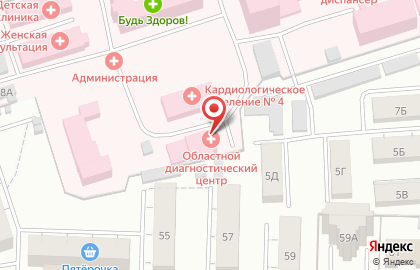 Клинико-диагностическая лаборатория №4 г. Владимира на улице Каманина на карте