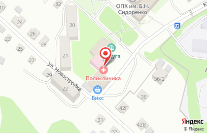 Аптека Сибирская аптека на улице Новостройка на карте
