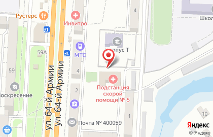 Почтовое отделение №59 в Кировском районе на карте