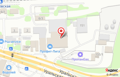 Магазин металлической мебели ПРОММЕБЕЛЬ на Уральской улице на карте