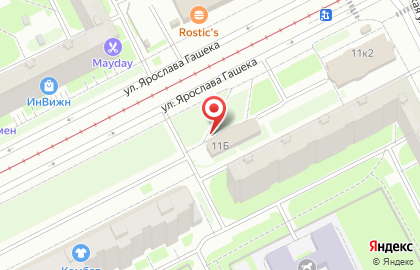 Городская пекарня на улице Ярослава Гашека на карте