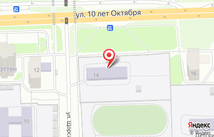 Детский сад №100 на улице 10 лет Октября на карте
