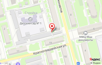 Букетная лавка на Красногвардейской улице на карте