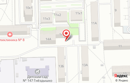 Общежитие, Кировский почтамт на карте