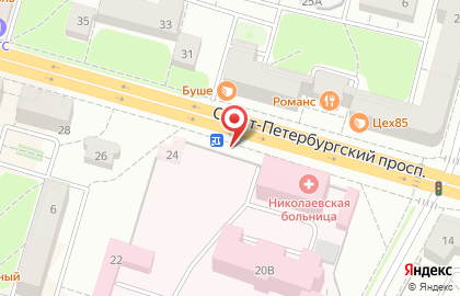 ЗАО МКБ Москомприватбанк на Санкт-Петербургском проспекте на карте