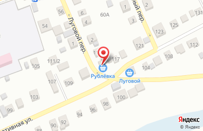 Магазин продуктов Рублёвка на Кооперативной улице на карте