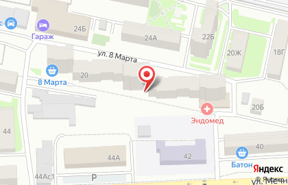 Банкомат АКБ Союз, Красноярский филиал на улице 8 Марта на карте