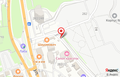 Продуктовый магазин на ул. Ленина, 282в на карте