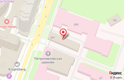 Клиника госпитальной терапии на метро Площадь Ленина на карте
