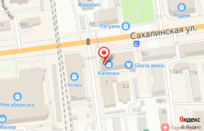 Салон оптики Сахалин-Оптик на Сахалинской улице на карте