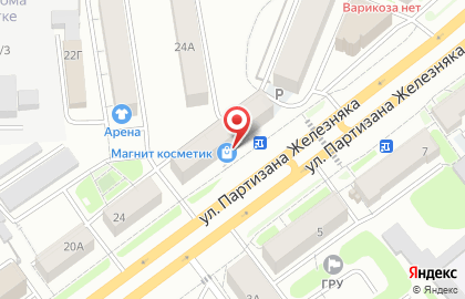 Пиццерия Пиноккио на улице Партизана Железняка на карте