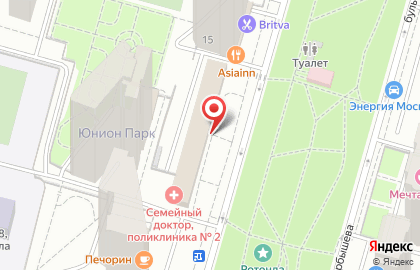 Поликлиника Семейный доктор в Москве на карте