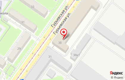 Фабрика мебели ИнтерДизайн на Гурьевской улице на карте