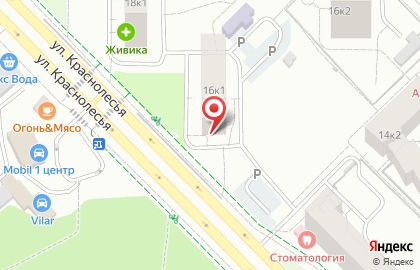 Магазин разливных напитков ПивоМан на улице Краснолесья на карте