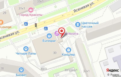 Киоск по продаже мороженого, район Орехово-Борисово Южное на Ясеневой улице на карте