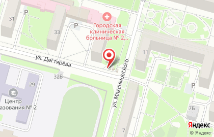 Киоск по продаже овощей и фруктов в Зареченском районе на карте