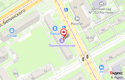 Парикмахерская на Ошарской улице, 53 на карте