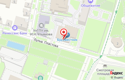 Спортивный комплекс Буревестник в Ленинском районе на карте