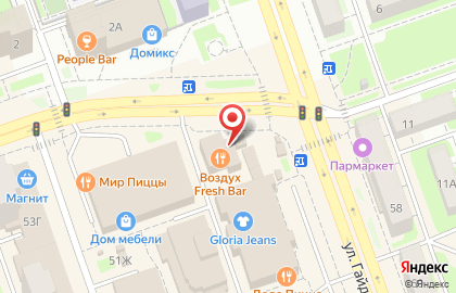 Парикмахерская на ул. Гайдара, 59в на карте